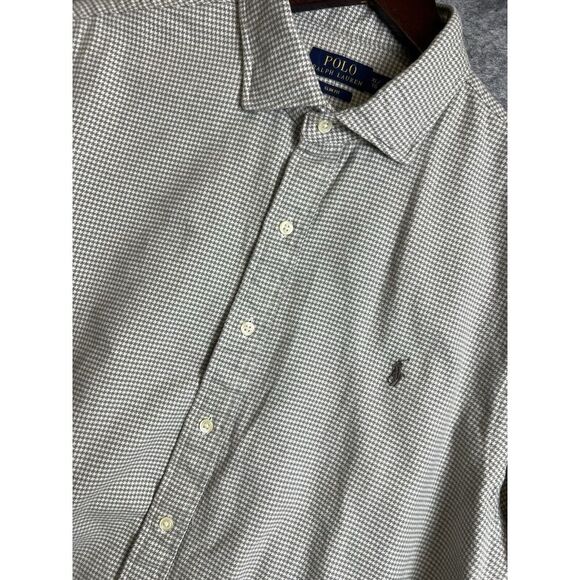 Polo Ralph Lauren Other - Polo Ralph Lauren Shirt Oxford Flannel Button Down Slim Mens XL Gray Plaid Soft